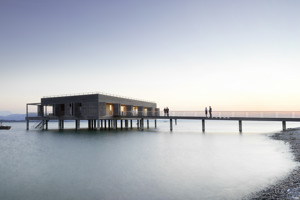 Das Badehaus im Bodensee in Lochau