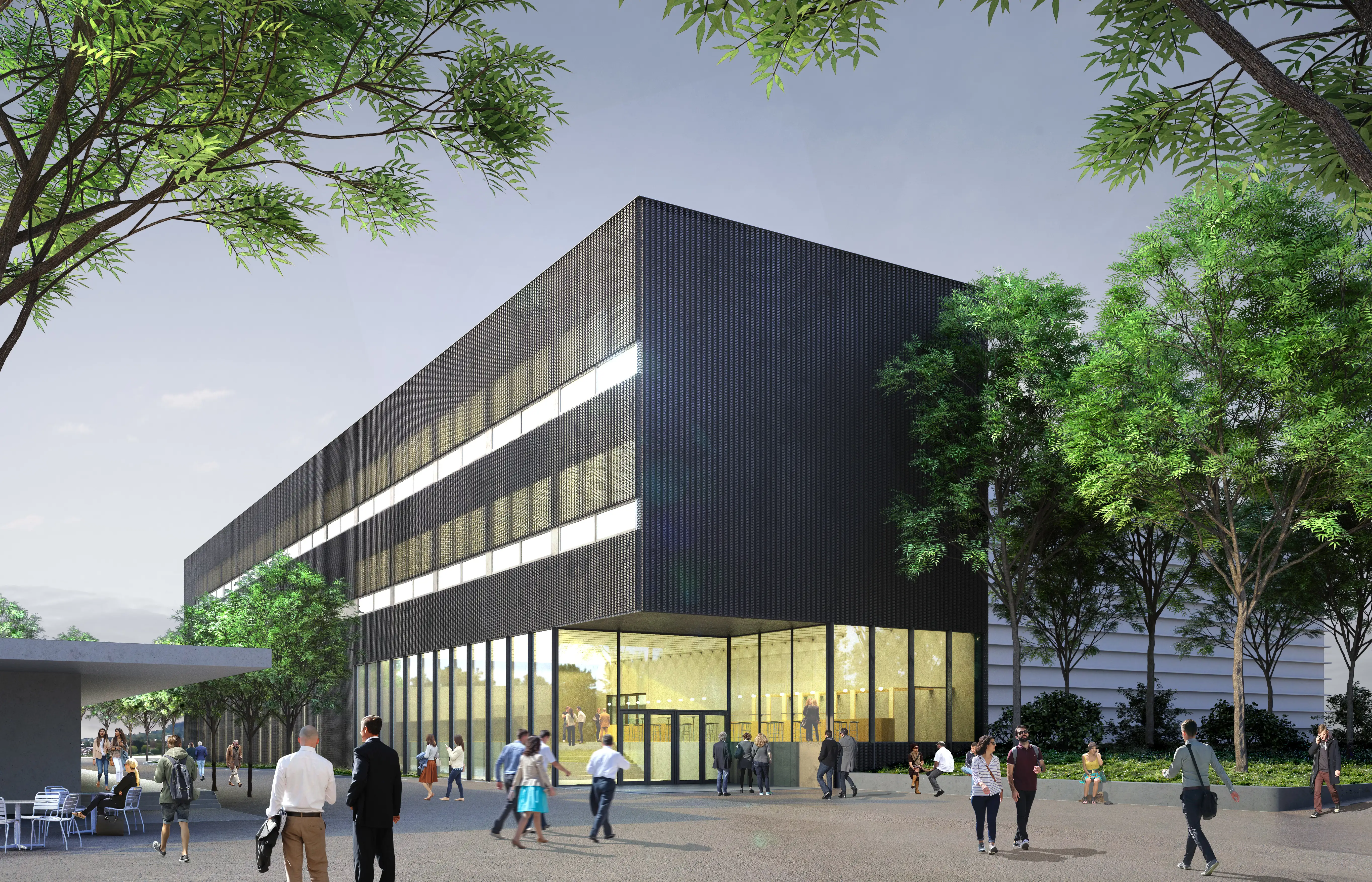 © Dietrich | Untertrifaller Architekten Firstfeier des neuen Mehrzweckgebäudes © Dietrich | Untertrifaller Architekten