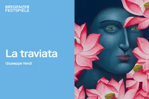 La traviata I © Adam Reich - Nicolas Party, Portrait with Lotus Flowers, 2024