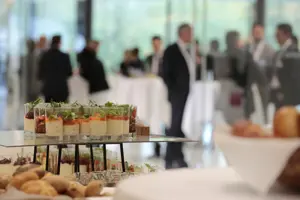Dessertgläschen, Tagungspause im Festspielhaus Bregenz © Anja Koehler